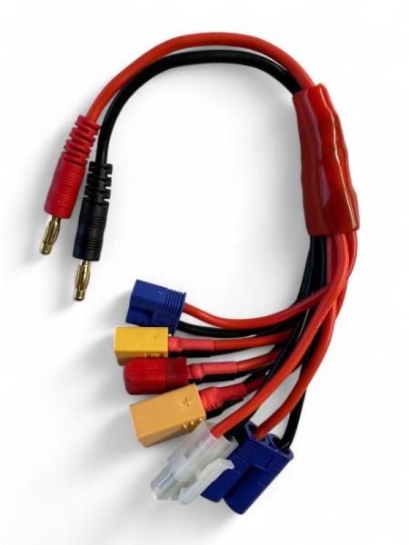 Multi Ladekabel 4mm Bananen-Stecker HSPEED